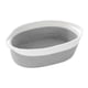 thumbnail image 1 of Cesta de cuerda de algodón, cesta tejida, organizador de almacenamiento, multiusos, resistente y decorativa. blanco gris, 1 of 9