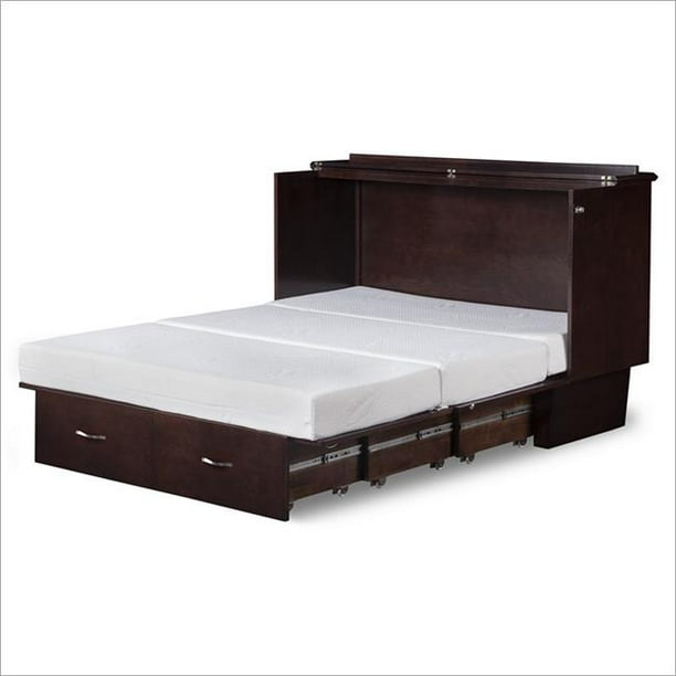 Atlantic Furniture Ac5840001 Deerfield Queen Murphy Bed Chest In