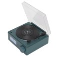 thumbnail image 3 of Haut-parleur Réveil, HiFi 3 Modes de Lecture Rétro Rotatif Disque Vinyle Haut-Parleur Réveil pour Lecture de Musique Vert Noirâtre, 3 of 8