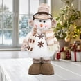thumbnail image 4 of Konghyp Santa Claus Snowman Reindeer Figurine, Adjustable Height Christmas Decoration, Festive Gnome Decor, Holiday Desktop Ornament, Soft Plush Material, Cozy Winter Home Decor, 4 of 6
