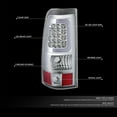 thumbnail image 4 of DNA Motoring For 03-07 Chevy Silverado GMC Sierra LED Tube Bar Tail Light Brake Lamps Pair Chrome Clear, 4 of 9