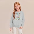 thumbnail image 5 of Alphabet Graphic Pullover Sweatshirt for Children's Long Sleeve Crewneck Top Soft Casual Loose Fit Comfortable Wear, 5 of 5