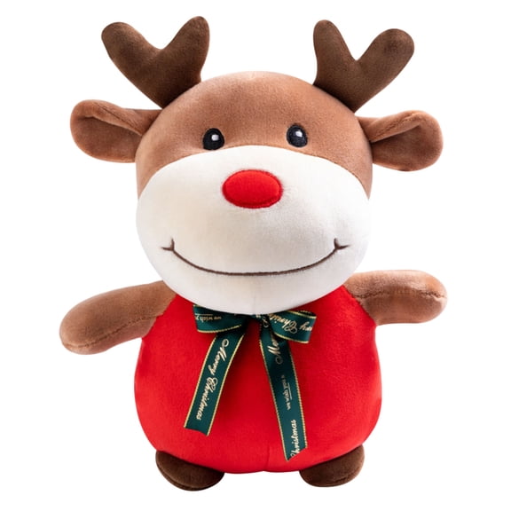 Christmas Plush Toy Santa Clause Reindeer Snowman and Stuffed Animal Dolls Gifts for Kids 9 inch 1Pc