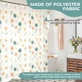 thumbnail image 6 of BSHAPPLUS Shower Curtain Set Colorful Flowers Bathroom Sets with Shower Curtain and Rugs Waterproof Shower Curtain 12 Hooks for Bathroom 71 x 71 inches, 6 of 10