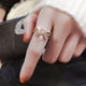thumbnail image 4 of Monstrate Anillos de dedo con lazo elegantes para amantes de la moda sofisticada Anillos con doble apertura con lazo Anillo abierto con lazo Ropa, zapatos y accesorios Miscelánea Oro, 4 of 6