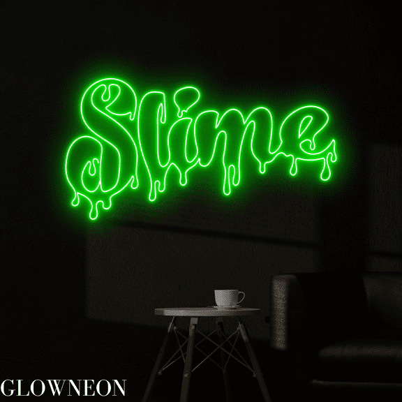 Glowneon Slime Neon Sign, Slime Led Sign, Slime Store Wall Led Decor