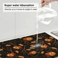 thumbnail image 5 of Honeii Halloween With Pumpkins Print Kitchen Drying Mat Coffee Bar Mat Hide Stain Coffee Maker Mat for Countertops Coffee Pot Dish Drying Mat, 5 of 7