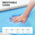 thumbnail image 4 of 4-Inch Queen Size Gel Memory Foam Replacement Mattress for Sleeper Sofa and Couch Beds, Breathable Washable Cover, Slip-Resistant Base for Convertible Sofa, CertiPUR-US Certified (Sofa Not Included), 4 of 8