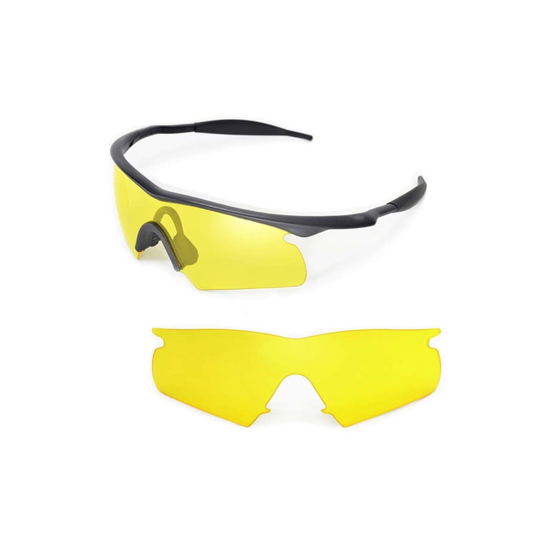 Walleva Yellow Replacement Lenses For Oakley M Frame Hybrid Sunglasses