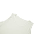 thumbnail image 3 of Women's Solid Color Ribbed Knit Tank Tops Casual Basic Crew Neck Sleeveless Top White XXL(XXL), 3 of 7