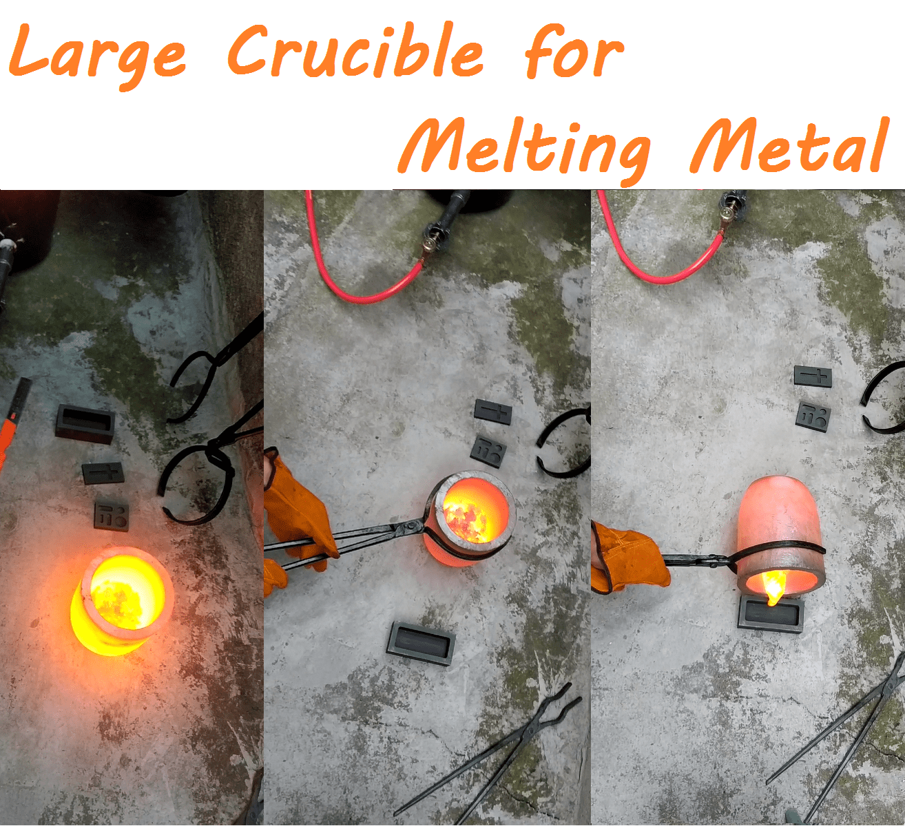 Melting Crucible 12KG Graphite Crucible For Melting Metal - High-Temp ...