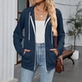 thumbnail image 2 of Towmus Oversized Zip Up Hoodie for Women Baggy Loose Basic Zipper Hooded Sweatshirt Coat Y2K Jacket, 2 of 6