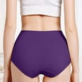 thumbnail image 3 of Inglocry Leakproof Panties, Leak Proof Underwear For Women, High Waist Leakproof & Comfortable Panties Dark Purple M, 3 of 3