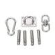thumbnail image 2 of Ganchos para hamaca kit para colgar hamaca Rotate capacidad de 551 libras colgador de hamaca resistente colgador de gancho de suspensión juego de accesorios para hamaca para ANGGREK Otros, 2 of 8