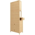 thumbnail image 3 of 1-2 Drawer Tea Cabinet, Natural , Spacious Storage, Home & Bathroom, 72.12 In. Height, 26.71 Depth, 15.36 Width Material, Bathroom High, Deep, Wide, 3 of 7