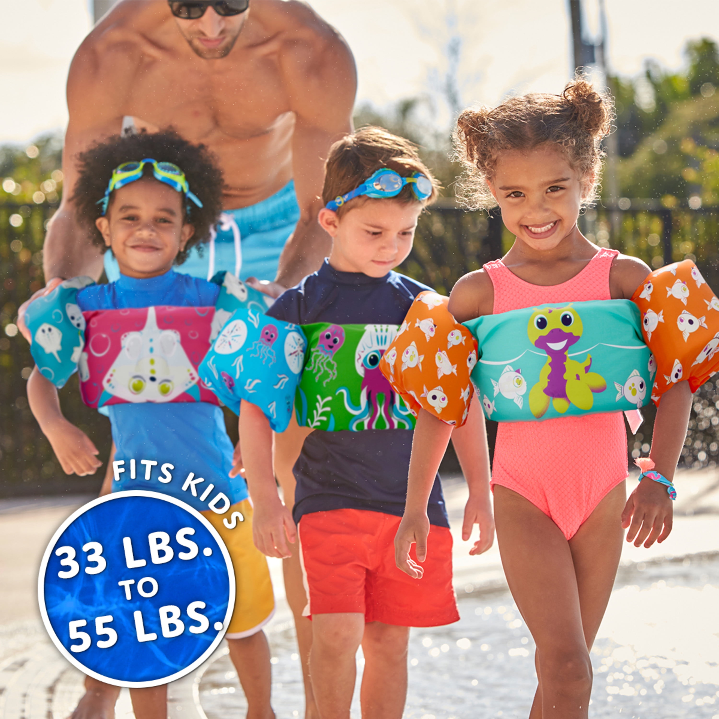 Stearns® Original Puddle Jumper® Swim Shifters® Child Life Jacket (33-55 LB), Turtle Blue