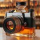 thumbnail image 3 of Botella de Vidrio con Forma de Cámara, Decantador de Whisky, Botella de Vidrio Novedosa y Única para Los Amantes Del Whisky., 3 of 6