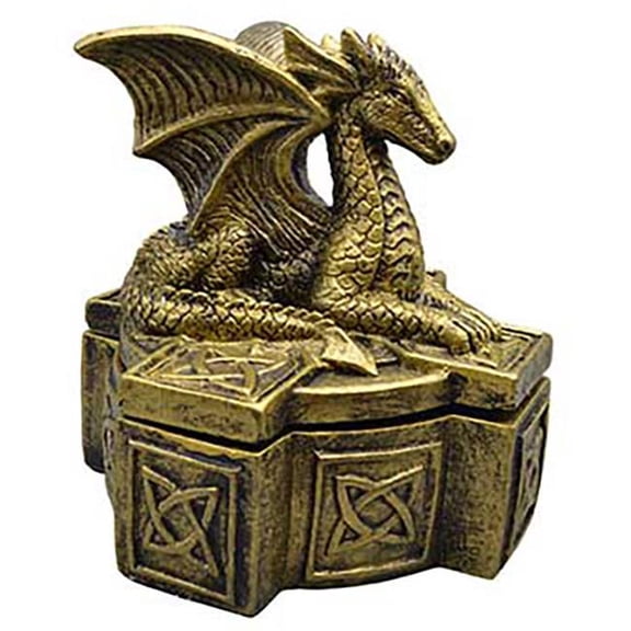 AzureGreen FBRB03 5 in. Celtic Dragon Box
