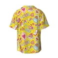 thumbnail image 6 of Lsque Love Heart1 print Men's Cuban Collar Short Sleeve Shirt Summer Beachwear Casual Button Down Fashionable Vacation Leisure Shirt-3X-Large, 6 of 7