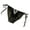 Black, variant on Women Strap Satin Panties Low Rise See Through Invisible Thongs Hollow Out Thin Mesh Sheer Briefs