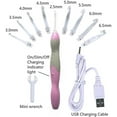 thumbnail image 2 of Lighted Crochet Set, 9 Sizes Interchangeable Heads 2.5mm to 6.5mm, with Ergonomic Handle, 2 of 5