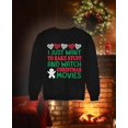 thumbnail image 4 of I just want to bake stuff and watch Christmas movies sweatshirt Women Sweatshirt Small Black, 4 of 5