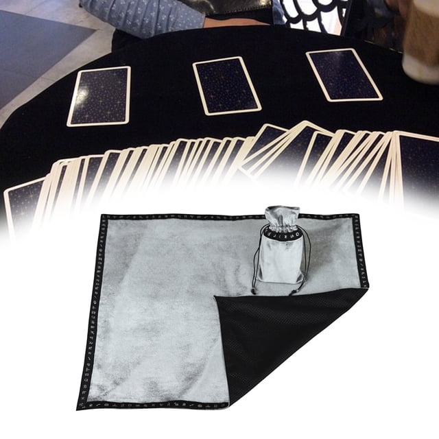 Mantel de Altar Macarena Suministros de brujería Tapiz Juegos de cartas Astrología Fortune Square Gris