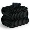 thumbnail image 4 of U by Bedsure Black Fleece King Blanket for Couch - Super Soft Cozy Blankets for Women, Girls, 4 of 5