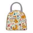 thumbnail image 1 of Fotbe Whimsical Fox Floral Garden Bolsa de Almuerzo con Estampado, Lonchera Aislada, Contenedor de Comida Reutilizable Tipo Cooler a Prueba de Fugas, 1 of 6