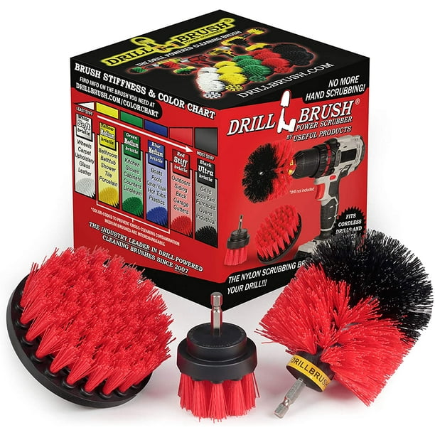 Boat Accessories - Kayak - Cleaning Supplies - Drill Brush - Rotary  Cleaning Brushes for Boats and Watercraft - Canoes, Jet-Ski, Bass -  Fiberglass