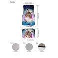 thumbnail image 2 of doginthehole Universal Fit 4-Piece Heavy Duty All Weather Protection Rubber Floor Mats Galaxy Wolf Pattern Car Foot Mats Carpet Non Slip Automobile Mats for Women C80, 2 of 2