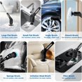 thumbnail image 4 of PUSCRIENO Electric Spin Scrubber, Cordless Electric Cleaning Brush, Shower Scrubber with 7 Interchangeable Heads, Extendable Handle & Bluetooth Control for Bathroom, Floors, Tiles Deep Cleaning-Black, 4 of 8
