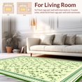 thumbnail image 2 of Ultra Soft Area Rug, Retro Floral Delight, Non Slip, Stain Resistant, Washable Area Rugs for Living Room, Bedroom(Ivory, 8X10), 2 of 8