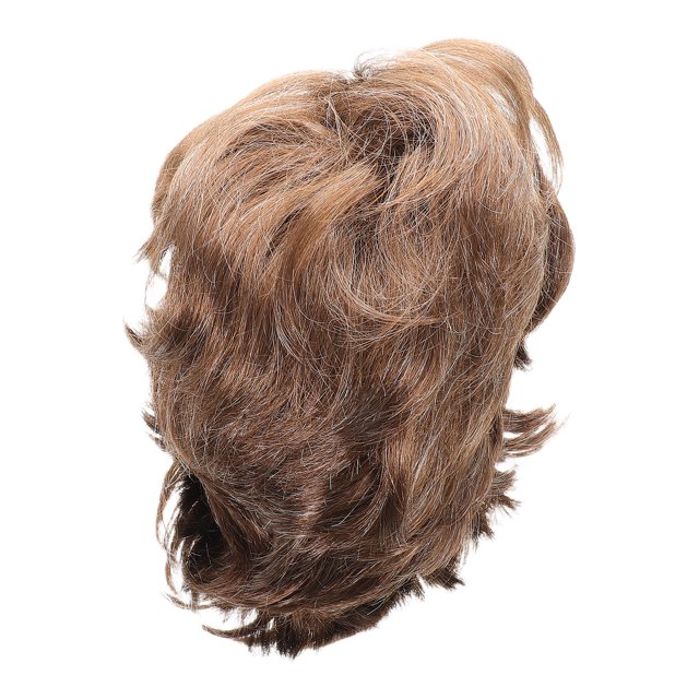 Peluca corta de pelo sintético para hombre, rizada, en capas, para cosplay, para uso diario, fiesta, disfraz, discoteca, rock, actuación