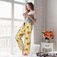 thumbnail image 6 of Picia Watercolor With Sunflowers Womens Soft Woven Cotton Elastic Waistband Sleep Pajama Pant Lounge Sleep Pant With Pockets And Drawstring-Medium, 6 of 9