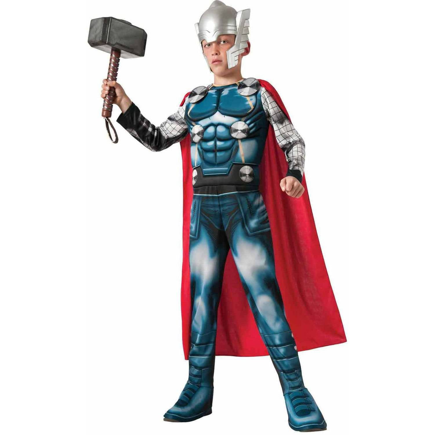 Thor Boys Costume Kids Marvel DC comics Justice League Fancy Dress Outfit Thor Boys Costume Kids Marvel DC comics Justice League Fancy Dress Outfit