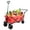 Red, variant on DECMAY Heavy-Duty Folding Wagon with 360° Rotating Wheels, All-Terrain Utility Cart