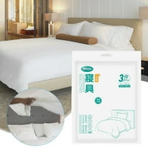 PATLOLLAV Disposable Bedding Set of 3 , Includes 1 Flat Sheet 1 Duvet Cover and 1 Pillowcase, Disposable Bed Sheet Set for Travel Hotel Hospital, Full Size