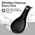 thumbnail image 6 of Omniware Simsbury Spoon Rest - Stoneware Kitchen Spoon Holder, Heat-Resistant with Lead-Free Glaze, 8.25” with Arched Handle, Dishwasher Safe for Easy Cleaning (Black), 6 of 7