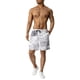 thumbnail image 4 of Sunloudy - Pantalones cortos de playa para hombre con cordón elástico en la cintura, ropa de verano de estilo informal holgada con estampado hawaiano Sunloudy moda, 4 of 10