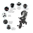thumbnail image 3 of Triciclo para Niños The Baby Shop  para bebés, evolutivo Luz y Sonido Negro - 7 en 1, 3 of 8