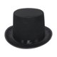 thumbnail image 4 of de fieltro negro Showman gorra de fiesta formal novedad accesorio de disfraz de Halloween, L Yuyangstore Sombrero de copa de fieltro, 4 of 8