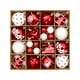 thumbnail image 2 of Juego de 42 Adornos Navideños para Árbol de Navidad, Bolas Decorativas Rojas y Blancas de 6 Cm, Ideal para Fiestas Navideñas y Decoración Del Hogar., 2 of 7