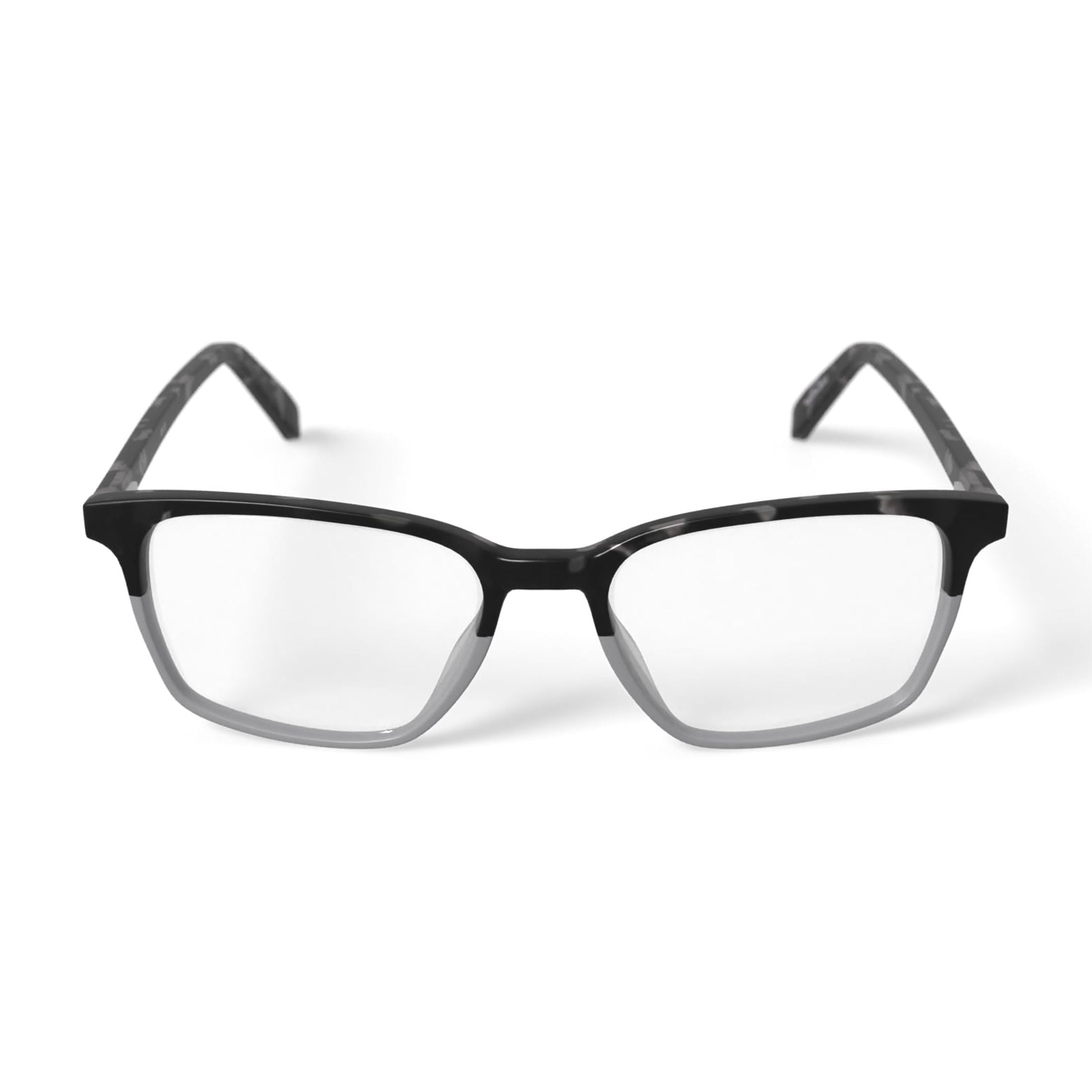 Bio Eyes Men's BE120 Larch Square Prescription Eyeglasses with Case, Green Tortoise Gradient