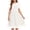 White, variant on ZQUUVOU Princess Dress for Girls Crewneck Contrast Mesh Short Puff Sleeve Polka Dot Tulle Casual Elegant Formal Party Dress Light Blue