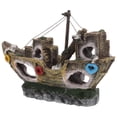 thumbnail image 4 of Fish Tank Landscaping Ornament Simulation Resin Sunken Ship Aquarium Decor, 4 of 8