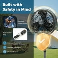 Costway 16" Oscillating Fan Misting Pedestal Fan with Hose Connector 3