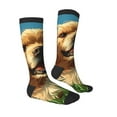 thumbnail image 3 of Fotbe Happy Dog In Flower Field print Women's Men's Novelty Crew Socks Cotton Socks Knee High Socks for Walking,Running,Nurses,Pregnancy, 3 of 8