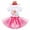 Hot My 1st Birthday, variant on FYMNSI Baby Girl First Birthday Outfit Flower Theme Cotton Short Sleeve Romper Tutu Tulle Skirt Crown Headband 3pcs Set 1Y Pink Flower