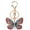 Light Blue, variant on Women Stylish Multicolor Butterfly Rhinestones Keychain Key Ring Bag Ornament